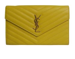 YSL Envelope WOC, Leather, Yellow, Box, 2*